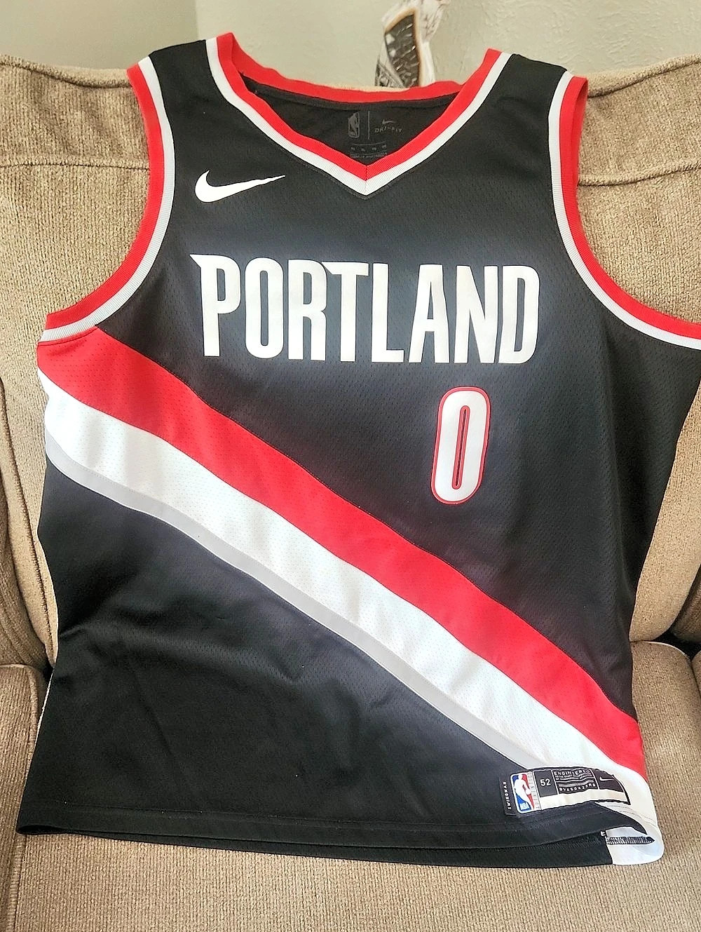 Nike Damian Lillard Portland Trail Blazers Swingman Jersey XL